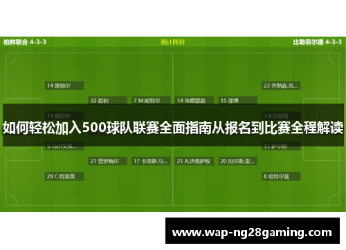如何轻松加入500球队联赛全面指南从报名到比赛全程解读